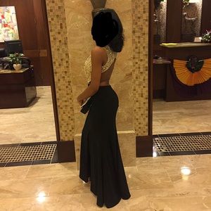 Beaded Long Dress by Juliet